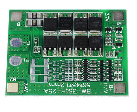 Moduł BMS PCM ładowania Li-ion  3S  25A 18650