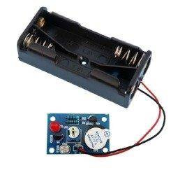 Moduł czujnik światła z buzzerem i koszykiem na baterie 2x AAA