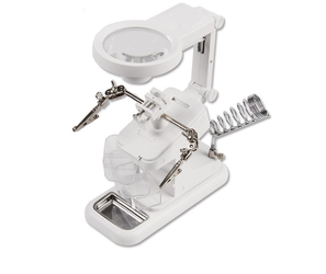 Uchwyt z lupą x3/4.5/25 i podstawką z podświetleniem