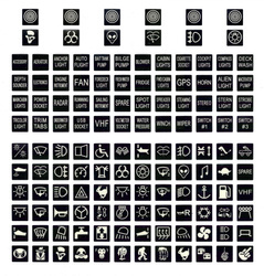 Naklejki fluo do przełączników CARLING zestaw 132szt.