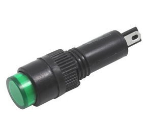 Kontrolka neonówka 8mm 12V DC zielona