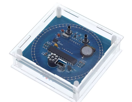 Elektroniczny Zegar  LED  DS1302  DIY DATA ALARM TERMOMETR OBUDOWA