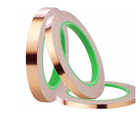 Taśma miedziana EMI z klejem 5mm 25u samoprzylepna 30m