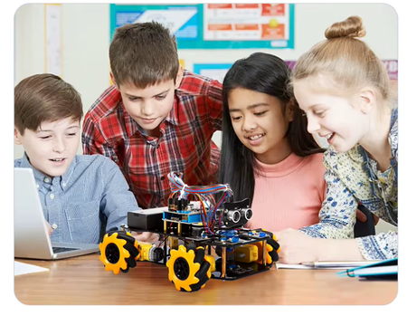 Zestaw edukacyjny ŁAZIK Samochód z wyrzutnią i tarczą Kit DIY STEM