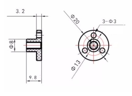 Śruba trapezowa nierdzewna TR5x2 L300mm + nakrętka