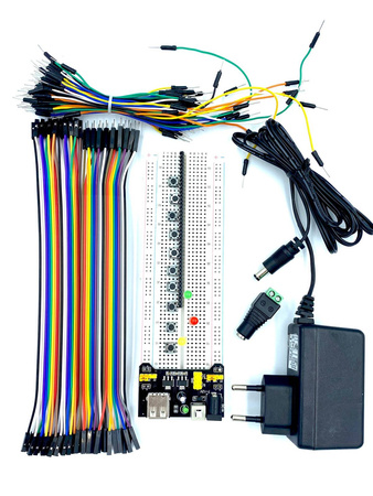 Zestaw prototypowy płytka stykowa MB102 +akcesoria