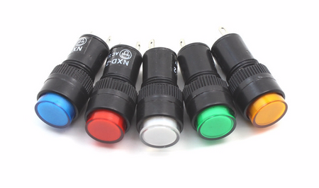 Kontrolka 12mm 12V DC biała