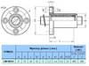 Łożysko liniowe LMF08UU z okrągłym kołnierzem CNC
