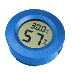 Termometr + higrometr LCD -50~110°C okrągły niebieski