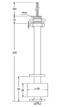 Magnetyczny czujnik poziomu wody CMW245