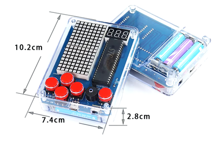 GRA elektroniczna TETRIS LED DIY KIT nauka lutowania