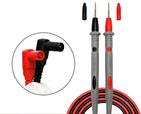 Przewody kable pomiarowe do miernika + krokodylki