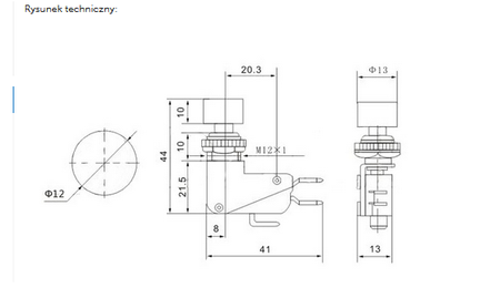 Przełącznik krańcowy monostabilny KW11-7 16A 250V