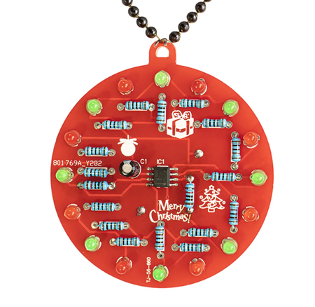 Choinka 3D LED RGB DIY + Bombka DIY Zestaw do nauki lutowania