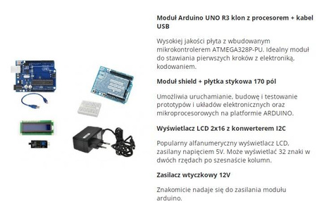 Zestaw startowy KIT XXL do nauki programowania C++ kompatybilny z Arduino