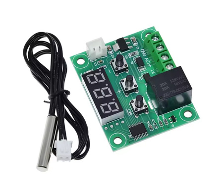 Cyfrowy termostat W1209 regulowany 12V -50C +110C