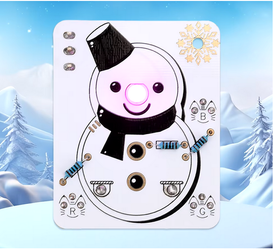 BAŁWANEK elektroniczny LED DIY KIT  nauka lutowania