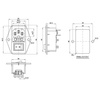 Gniazdo AC IEC męskie na zatrzask z wyłącznikiem i bezpiecznikiem
