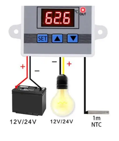 Sterownik temperatury 12V -50°C~110°C W3002