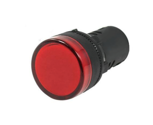 Kontrolka LED 28mm 230V AC czerwona