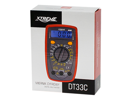 Miernik cyfrowy uniwersalny multimetr DT33C z pomiarem temperatury
