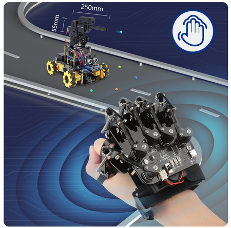 Rękawica Sterująca Gestami z 5 Enkoderami Akcelerometrem ACEBOTT STEM QD023