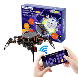 Zestaw edukacyjny Spider Robot Kit DIY STEM Pająk zdalnie sterowany z telefonu
