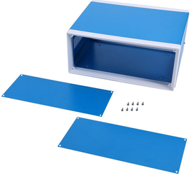 Obudowa metalowa niebieska OBM11 250x190x110mm