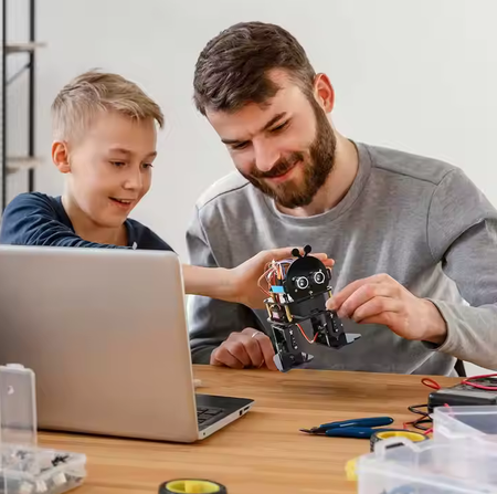 Zestaw edukacyjny Stworek Robot Kit DIY STEM  zdalnie sterowany z telefonu