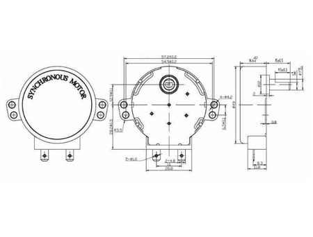 Silnik talerza mikrofalówki SS-5-240-TD
