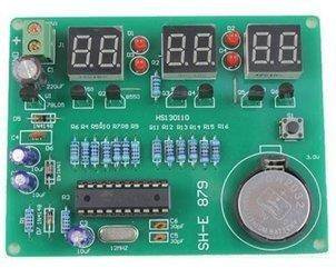 Zegar LED 5-12V AT89C2051 czerwony DIY (KIT- do samodzielnego montażu)