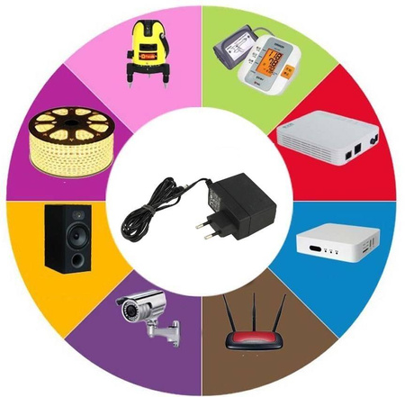 Zasilacz wtyczkowy 12V DC1,5A 2,5/5,5mm