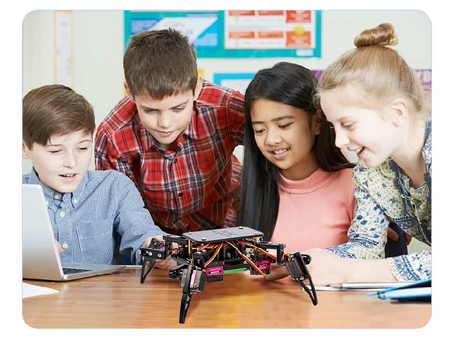 Zestaw edukacyjny Spider Robot Kit DIY STEM Pająk zdalnie sterowany z telefonu