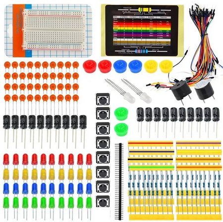 Zestaw elementów elektronicznych do Arduino Raspberry