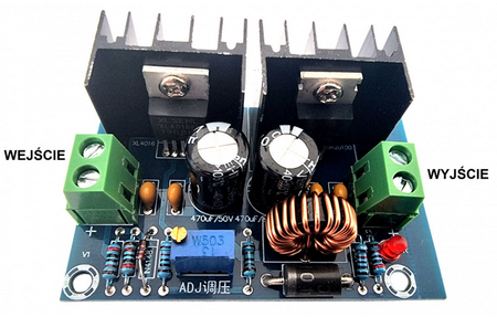 Przetwornica napięcia Step-Down XL4016 8A zasilacz
