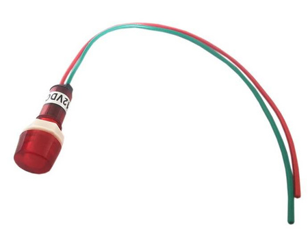 Kontrolka LED 12mm 12V czerwona 