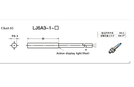 Czujnik indukcyjny zbliżeniowyNPN LJ6A3-2-Z/BX 2mm