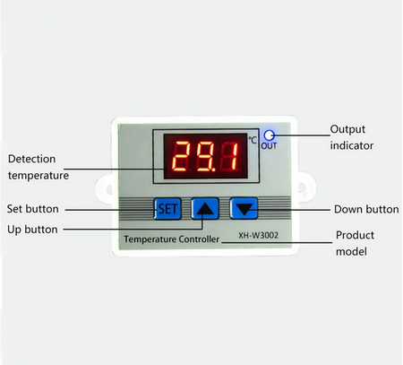 Sterownik temperatury 230V -50°C~110°C W3002