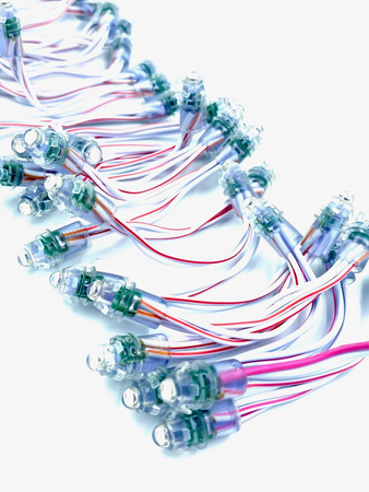 Łańcuch Pixel LED 5V czerwony 50 LED IP65