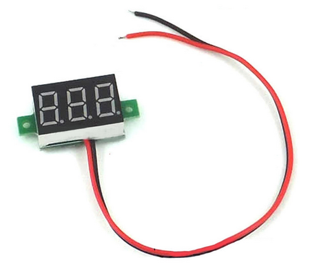 Mini woltomierz panelowy DC 2.5-30V LED czerwony
