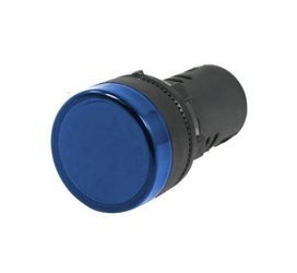 Kontrolka LED 28mm 24V AC/DC niebieska