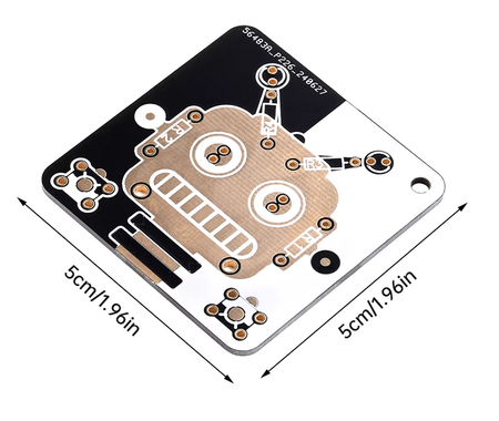 ROBOT elektroniczny LED DIY KIT nauka lutowania