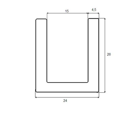 Blaszka do zgrzewania ogniw 18650 typ "U" -10szt.
