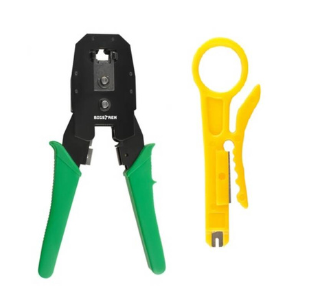 TESTER KABLI RJ45 ściągacz zaciskarka LAN zestaw narzędzi sieciowych XL 6w1