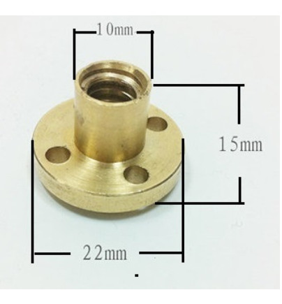 Śruba trapezowa TR8x4-1000mm 3D CNC + nakrętka