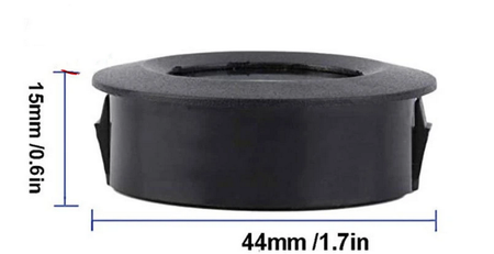 Termometr + higrometr LCD -50~110°C okrągły czarny