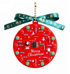 Bombka dekoracja na choinkę LED DIY  kolor zielona czerwona