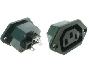 Gniazdo zasilające AC IEC żeńskie do obudowy