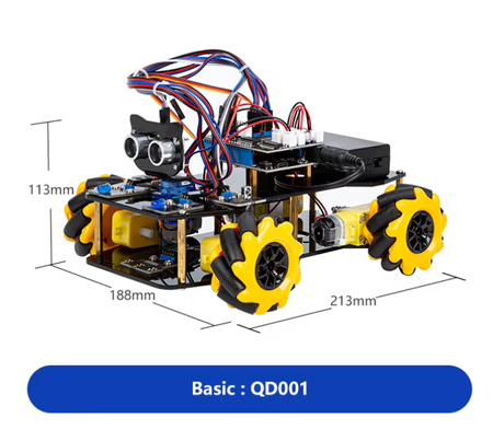 Zestaw edukacyjny ŁAZIK Samochód platforma robota Kit DIY STEM