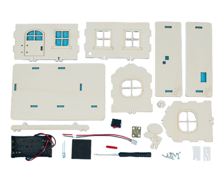 Domek drewniany do samodzielnego montażu DIY STEM